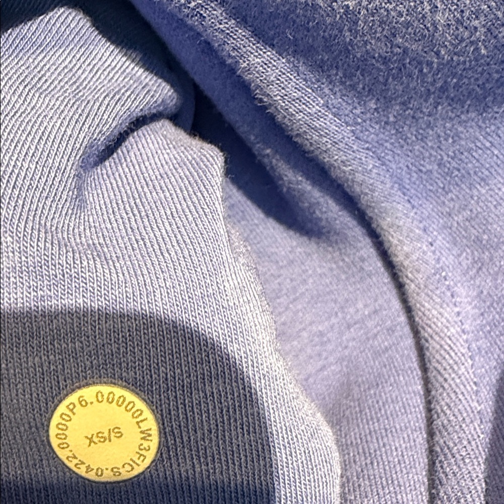 Lululemon Women's Thick Fleece Half Zip Wild Indigo Blue Sweatshirt Size xs/s - Picture 8 of 10